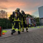 Feuerwehrübung bei der Bochumer Eisenhütte